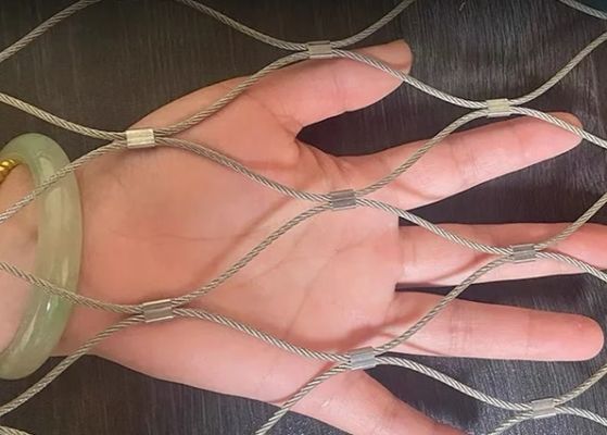 Good price Thép không gỉ Dây linh hoạt Ferrule dây thừng lưới lưới cho động vật X-Tend Zoo Mesh trực tuyến