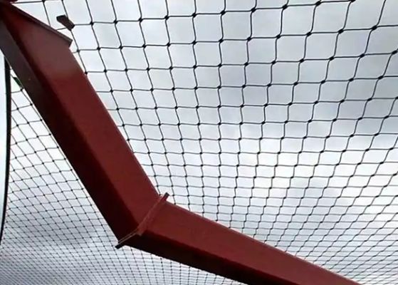 Hand-Woven Stainless Steel Wire Rope Mesh SS304 Rope Netting For Wall And Ceiling