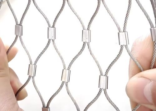 316 Stainless Steel  Wire Rope Mesh For Animal Cage Bird And Garden Netting