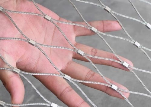 Stainless Steel Wire Rope Mesh Aviary Animal Security Mesh