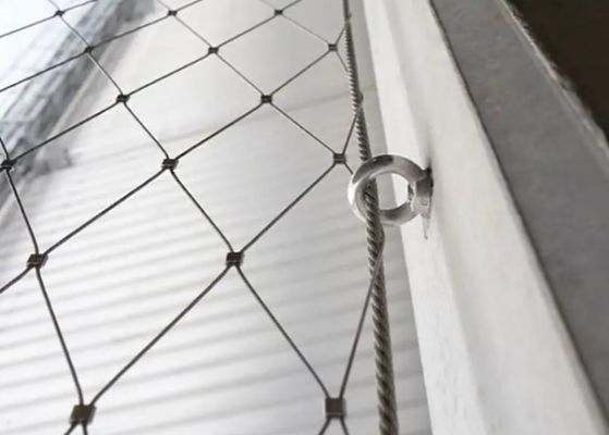 Stainless Steel  Wire rope Mesh For Bird Aviaries And Slope Protection netting