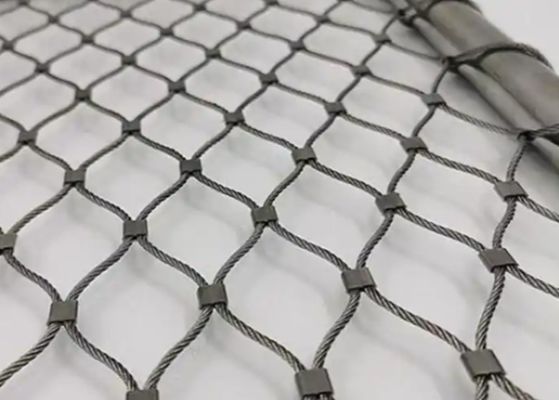 Prezzo buono 7x19 3mm Ferrule Diamante Flessibile Wire Rope Mesh Per Zoo Recinzione in linea