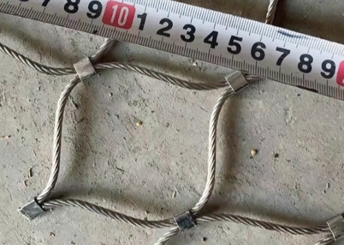 SS 316 Wire Rope Mesh 51mm For Safety Barriers