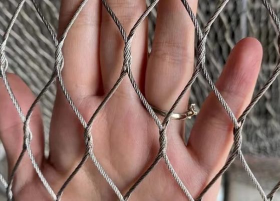 40*40mm Rope Net Fence For Tiger Enclosure And Animal Aviary Protective Use