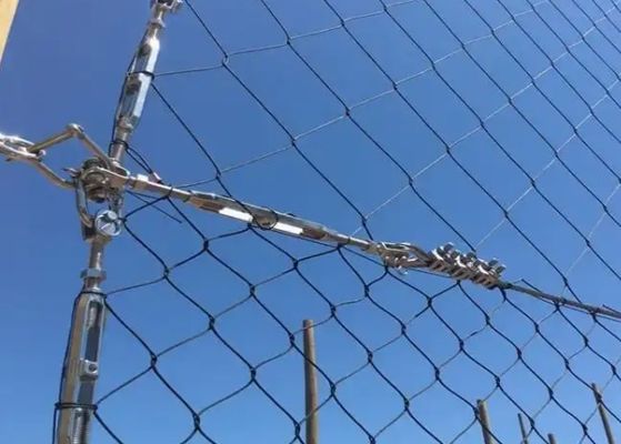 Stainless Steel Wire Rope Mesh Suspension For Bridge  Zoo Cage Wire Mesh