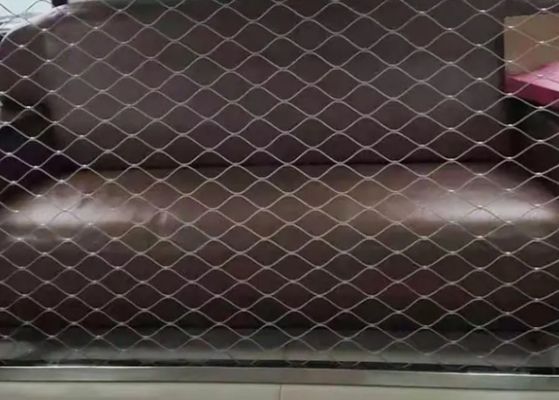 Stainless Steel Ferrule Wire Rope Mesh For Zoo Bird Parrot Aviary Safety Fencing