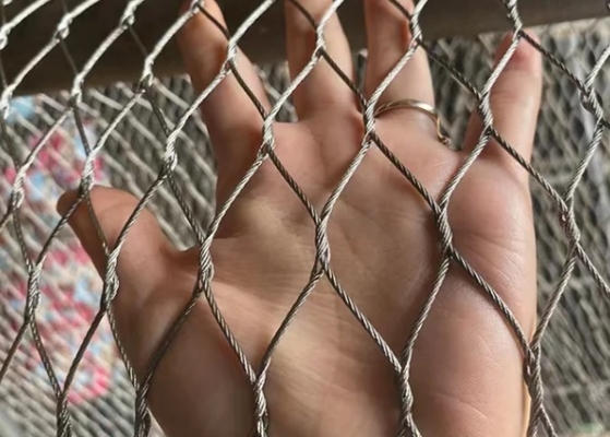 Stainless Steel Wire Rope Mesh Net Aviary Mesh in Expanded Style for Parrots