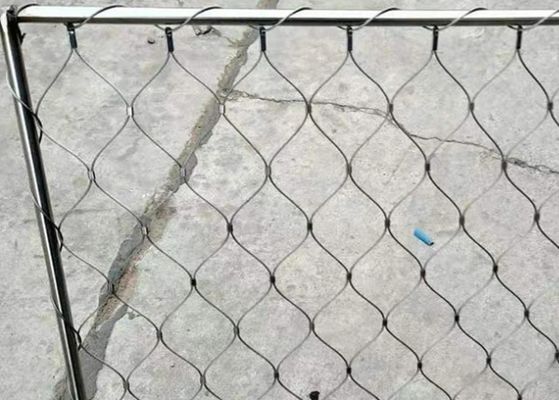 Good price 2mm stainless steel kabel Mesh dengan 40mm Mesh Size Dibuat dari AISI304 atau 316 untuk Pagar Keamanan on line
