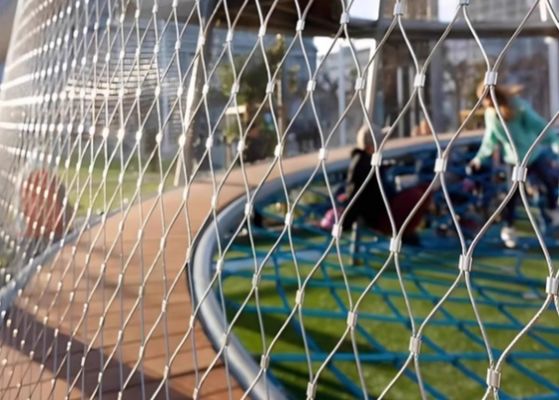 3.0mm Rope Wire Mesh Net Stainless Steel Wire Rope Mesh For Climbing Plants