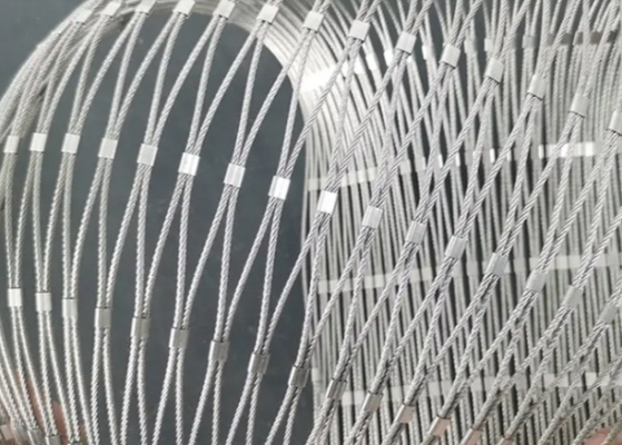 316 Stainless Steel Wire Rope Mesh 45mm For Balcony Protection