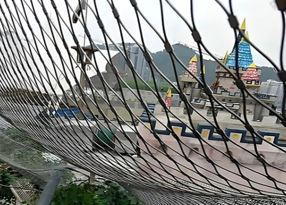 316 Stainless Steel Cable Wire Rope Netting 3.2mm Diameter For Zoo Fences