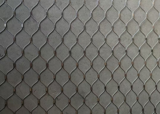 Flexible and Durable SS304 Wire Rope Mesh for Roof Fall Protection with 25mm*25mm Opening
