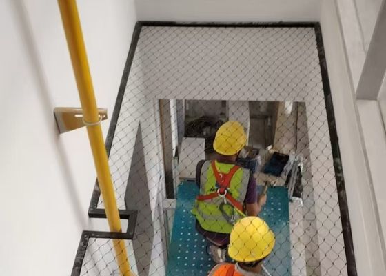 3 mm de fil de diamètre 50 mm de taille de maille filet de câbles en acier inoxydable pour les clôtures de sécurité anti-chute et les enclos de zoo