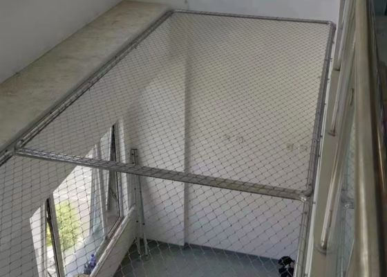 Stainless Steel Rope Mesh 7*19  Ferrule Cable Mesh For Zoo Netting