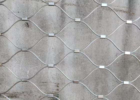 Decorative Flexible Stainless Steel 316 Wire Rope Mesh with 1.2 mm Wire Diameter and 12mm*12mm Mesh Size