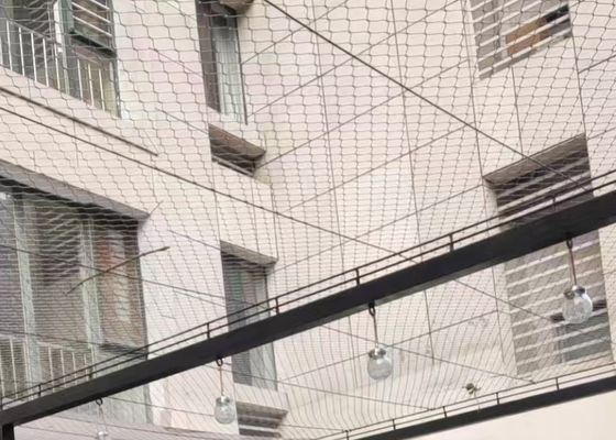 SS304 Stainless Steel Wire Rope Net 22mm*22mm Mesh with 1.5mm Wire Diameter for Farm Stair Fence
