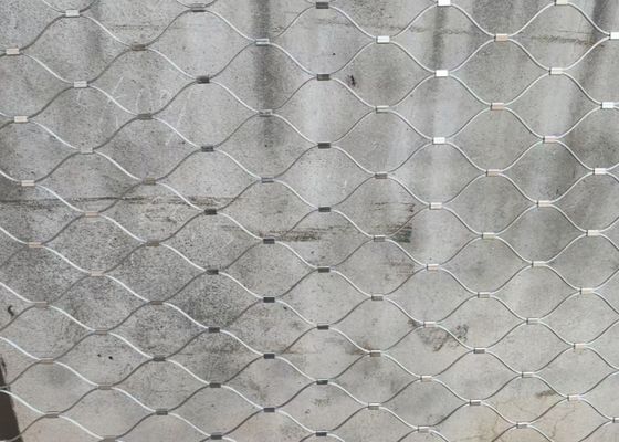 Customizable Width Decorative Flexible 15mm*15mm Stainless Steel Wire Rope Mesh for Safety Protection