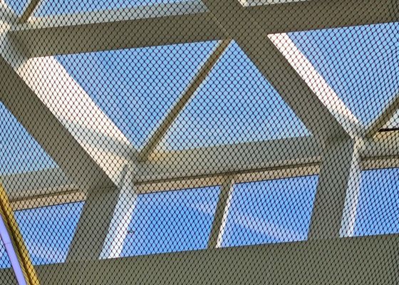 Decorative Flexible Stainless Steel 316 Wire Rope Mesh with 1.2 mm Wire Diameter and 12mm*12mm Mesh Size