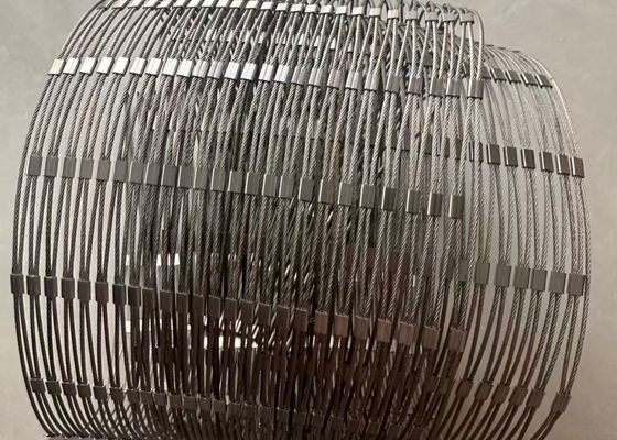 Silver Stainless Steel 304 7*7 or 7*19 Zoo Rope Netting for High Strength and Durability