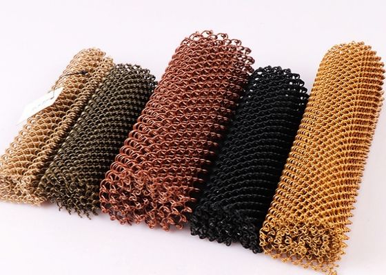 Chain Link Mesh Modern Stainless Steel Decorative Mesh For Interior Design