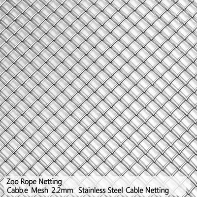 Zoo Rope Netting 66*66mm Cable Mesh 2.2mm Stainless Steel Cable Netting