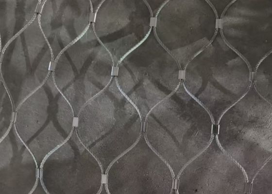 316 Rope Net Fence 25*25mm For Railing Balustrade Safety Net Zoo Stairs