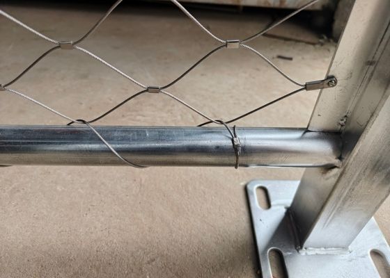 Aço inoxidável fio de malha zoológico recinto de animais para gaiolas de animais e malha de corda