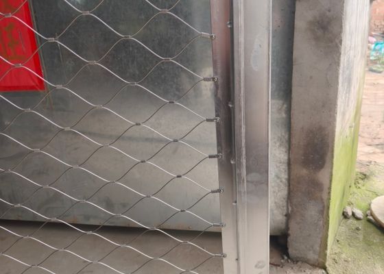 316 Rope Net hàng rào 25 * 25mm cho hàng rào Balustrade An toàn lưới Zoo cầu thang