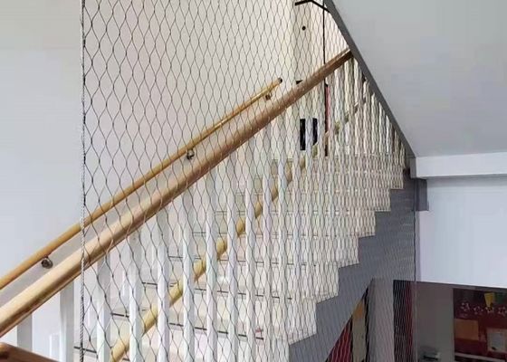 Prezzo buono SS304 Griglia di corda in acciaio inossidabile per reti di prevenzione delle cadute nell'atrio in linea