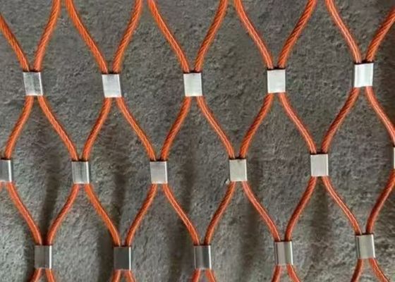 Buen precio Malla de férula flexible de acero inoxidable, red de cuerda, malla de cable para aviario de zoológico en línea