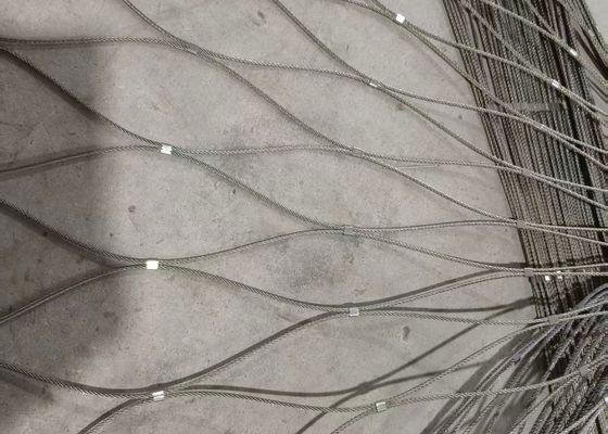 2mm Stainless Steel Rope Mesh Architectural  for Facade Safety Railing Balustrade