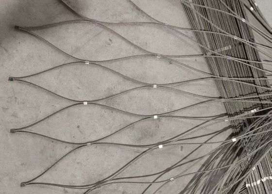 Good price 316 Φράχτης Δαχτυλίδας Με 25mm Wire Stainless Steel Cable Mesh Για Avairy Φράχτη σε απευθείας σύνδεση