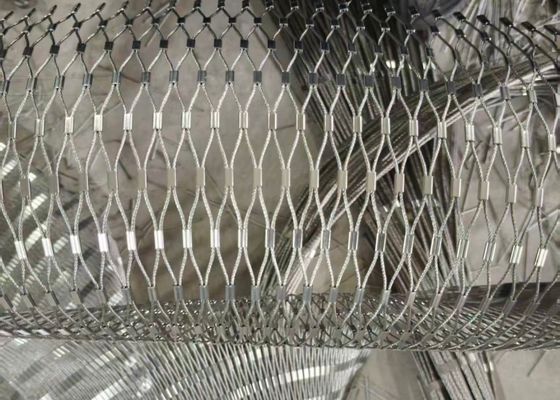 Stainless Steel Rope Mesh Architectural  For Facade Safety Railing Fencing