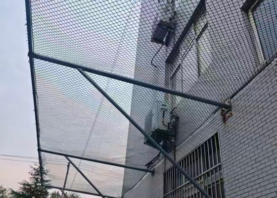 Paslanmaz Çelik Halat Örgü Mimari Cephe Güvenlik Korkuluğu Çit