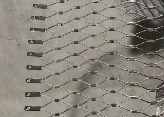 304 filet de câbles en acier inoxydable flexible pour clôture industrielle