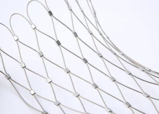 316 Stainless Steel Flexible Wire Mesh Netting For Bird Aviary Anti-Falling Net
