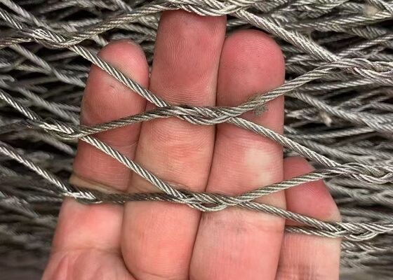 Good price Rejas de alambre de acero inoxidable tejida para cercas de seguridad aviaria de pájaros de zoológico en línea