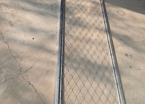 SS304  Wire Rope Mesh For Balustrade Zoo Mesh Bird Aviary Fence Stair Railing