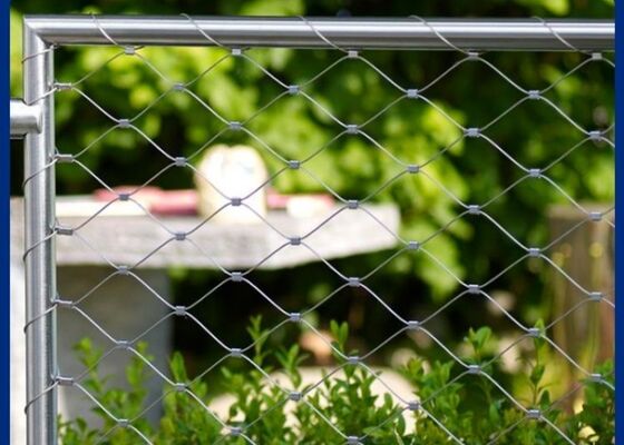 স্টেইনলেস স্টিল কেবল মেশ স্থাপত্য সম্মুখভাগ এবং গার্ডরেলের জন্য সহজ ইনস্টলেশন