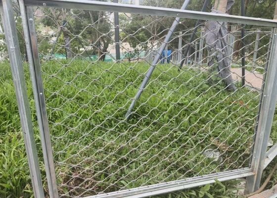 Buen precio AISI316 X tiende la malla inoxidable de la cuerda de acero de la virola para las barreras de la escalera en línea