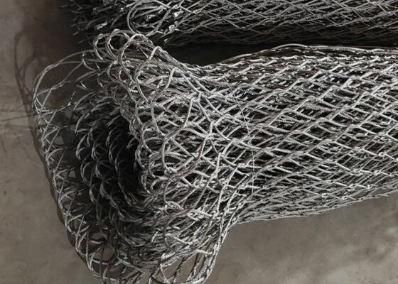 Buen precio Fabricante de malla de cable de acero inoxidable anudado de 2 mm para malla de jaula de aves en línea