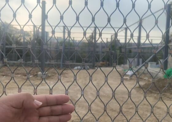 Flexible stainless steel wire rope Mesh SS316 For zoo Fence with sGS Certified