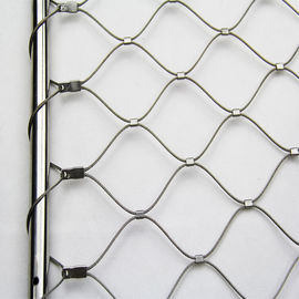 304 Stainless Steel Balustrade Cable Mesh Strong Toughness Environmental Protection