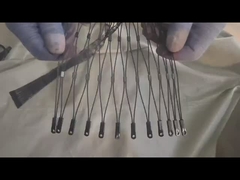 Đen oxy hóa 2.0mm Cable Zoo Mesh Rope Mesh 60 * 60mm SS304 Zoo Rope Netting