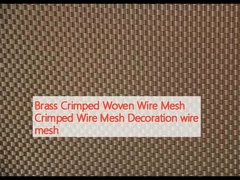 Đồng Crimped Woven Wire Mesh Crimped Wire Mesh trang trí lưới dây