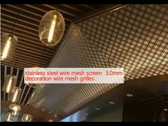 Màn hình lưới sợi thép không gỉ 3.0mm lưới sợi trang trí