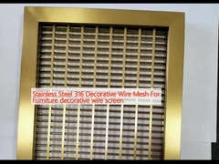 Thép không gỉ 316 Màng sợi trang trí cho đồ nội thất màn hình sợi trang trí