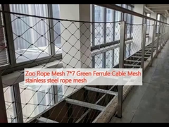 Zoo Rope Mesh 7 * 7 Green Ferrule Cable Mesh Rope Mesh thép không gỉ