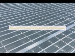 Galvanized Bar Grating Industrial Square Steel Walkway Grating