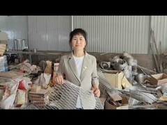 40mm*40mm SS Rope Mesh Balustrade Wire Mesh với kết nối sắt